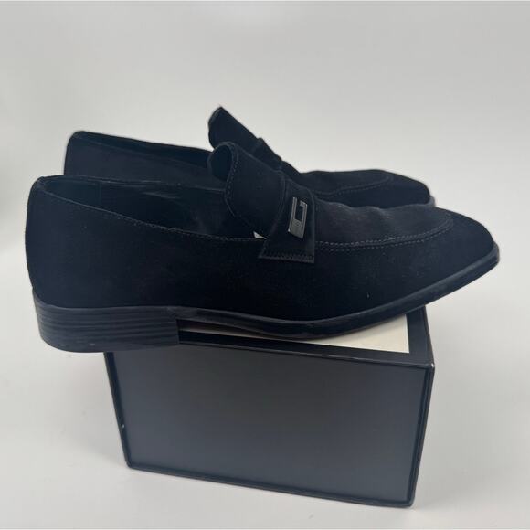 Gucci Unisex Tom Ford Black Suede Slip On Loafers Size M7.5 W9 main image 5
